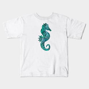 Seahorse doodle Kids T-Shirt